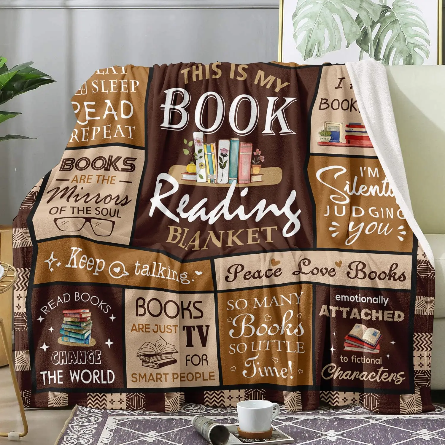Travel Accessories Ideas - Book Lovers Gift Blanket- Best Gifts