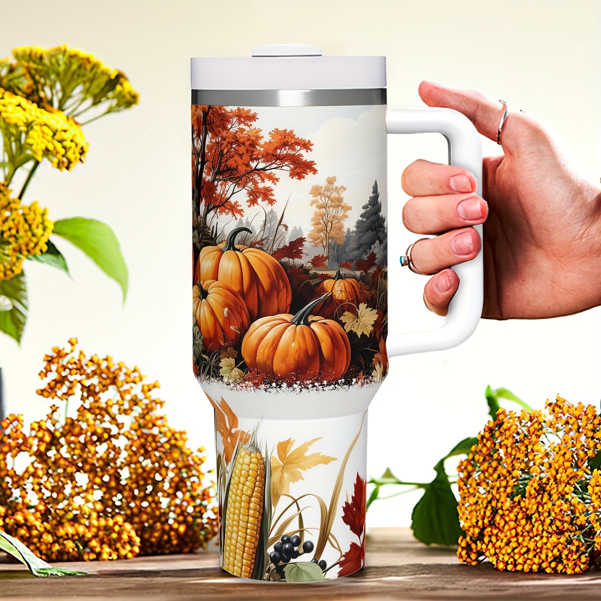 1pc 40oz Autumn Pumpkins Insul - đánh giá và giá Travel Accessories Ideas