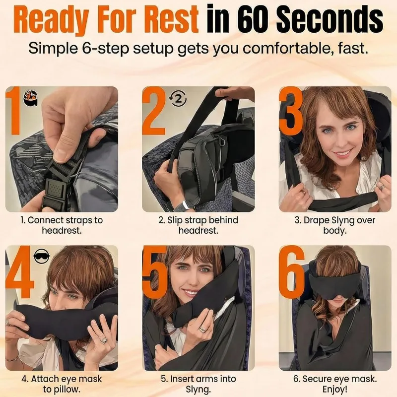 3-in-1 Airplane Sleep Support  - đánh giá và giá Travel Accessories Long Flight