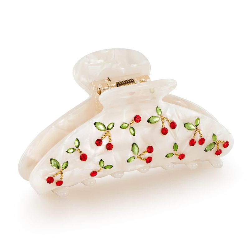 1pc Cherry hair clip, rhinesto - đánh giá và giá Travel Accessories Aesthetic