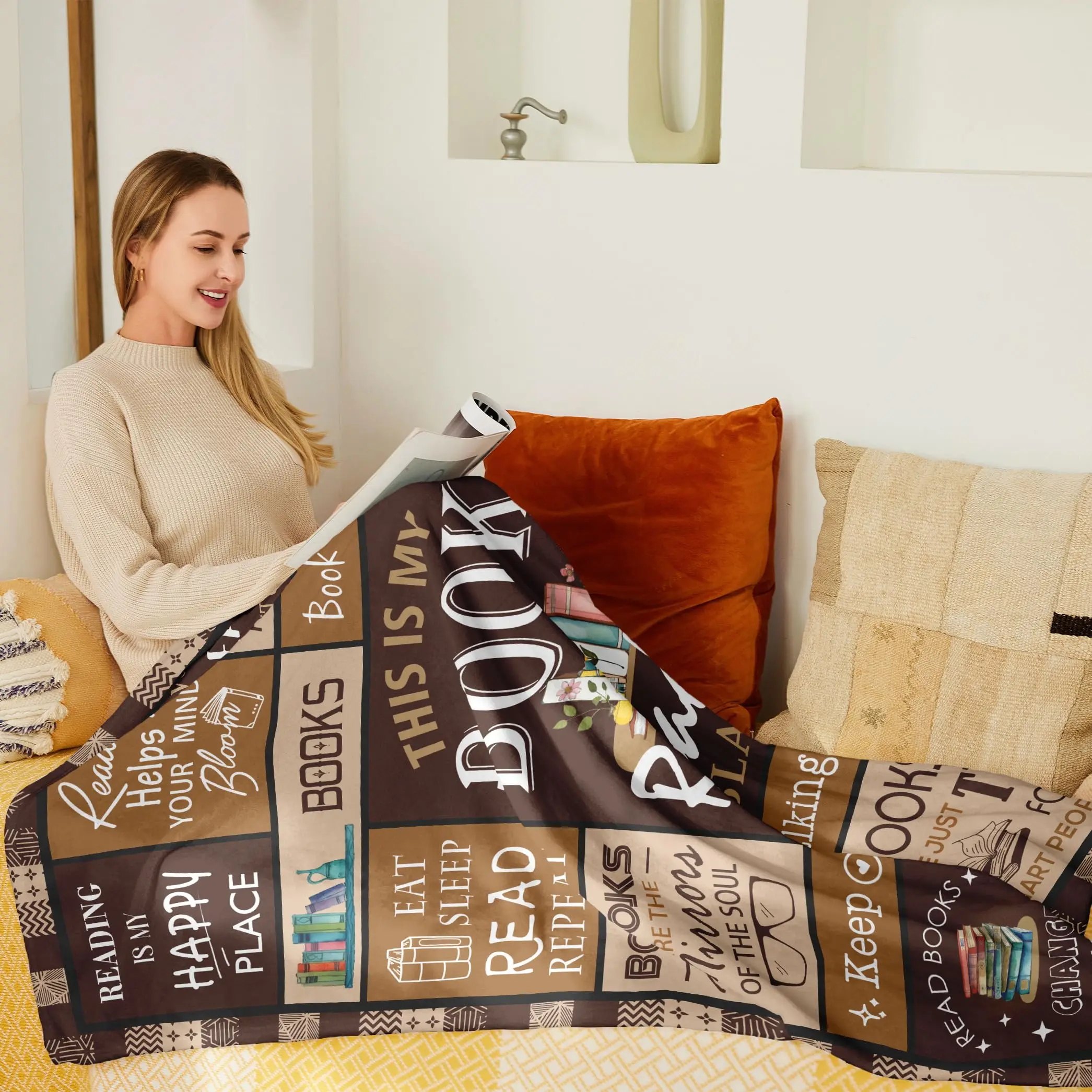 Book Lovers Gift Blanket- Best - đánh giá và giá Travel Accessories Ideas