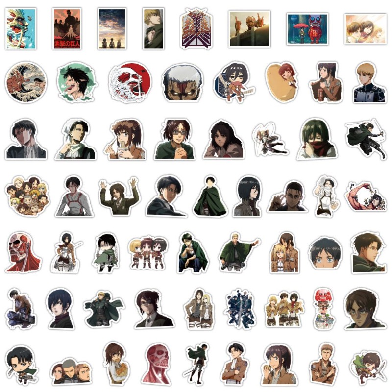 60Pcs Attack on Titan Anime St - đánh giá và giá Luggage Cover Protector