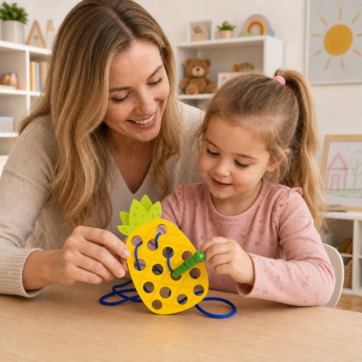 Wooden Lacing Pineapple Thread - đánh giá và giá Travel Accessories Baby