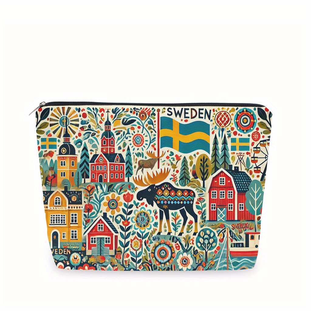 A Sweden themed makeup bag - w - đánh giá và giá Travel Accessories Jewelry