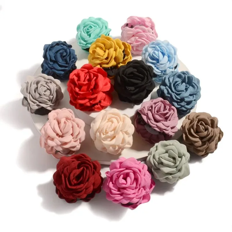 French Fabric Rose Flower Hair - đánh giá và giá Travel Accessories Aesthetic