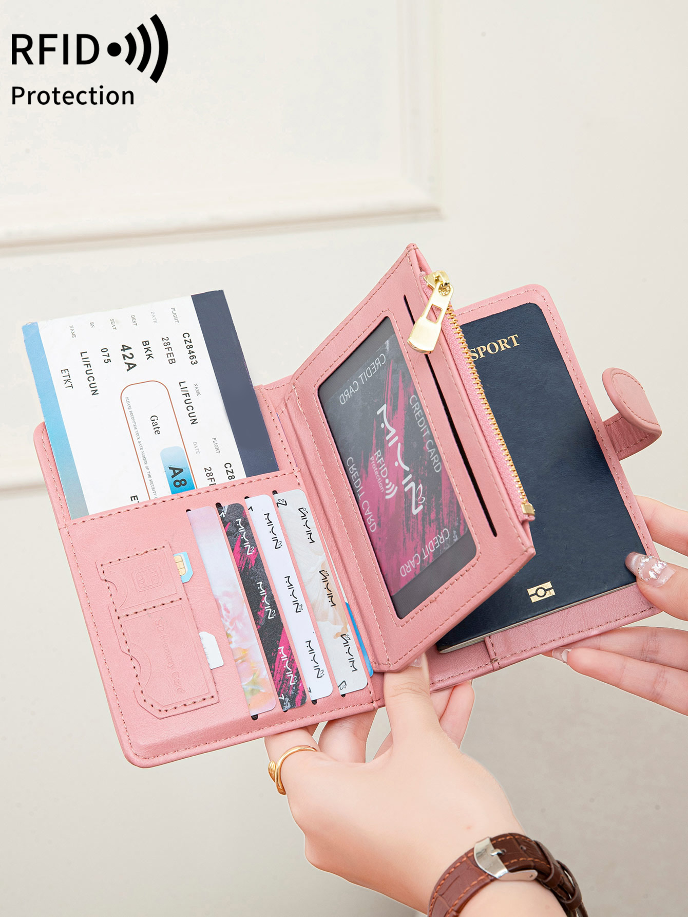 Multi Functional RFID Anti-The - đánh giá và giá Travel Accessories Wallet